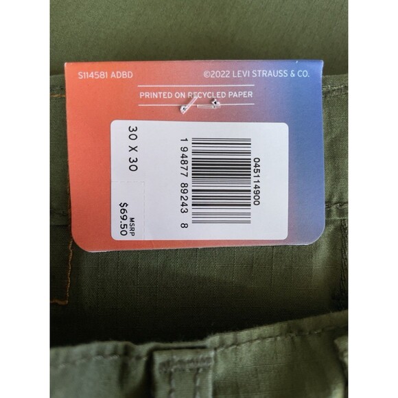 Levi’s Performance 511 Slim Stretch All Seasons Tech Green Pants Men’s W30 L30 - Picture 8 of 16